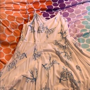 Cute white coral dress